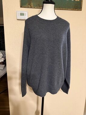 Wilfred Aritzia Small Gray Pullover Crewneck Wool Cashmere Sweater